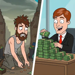 أيقونة Poor to Rich: Hobo Simulator